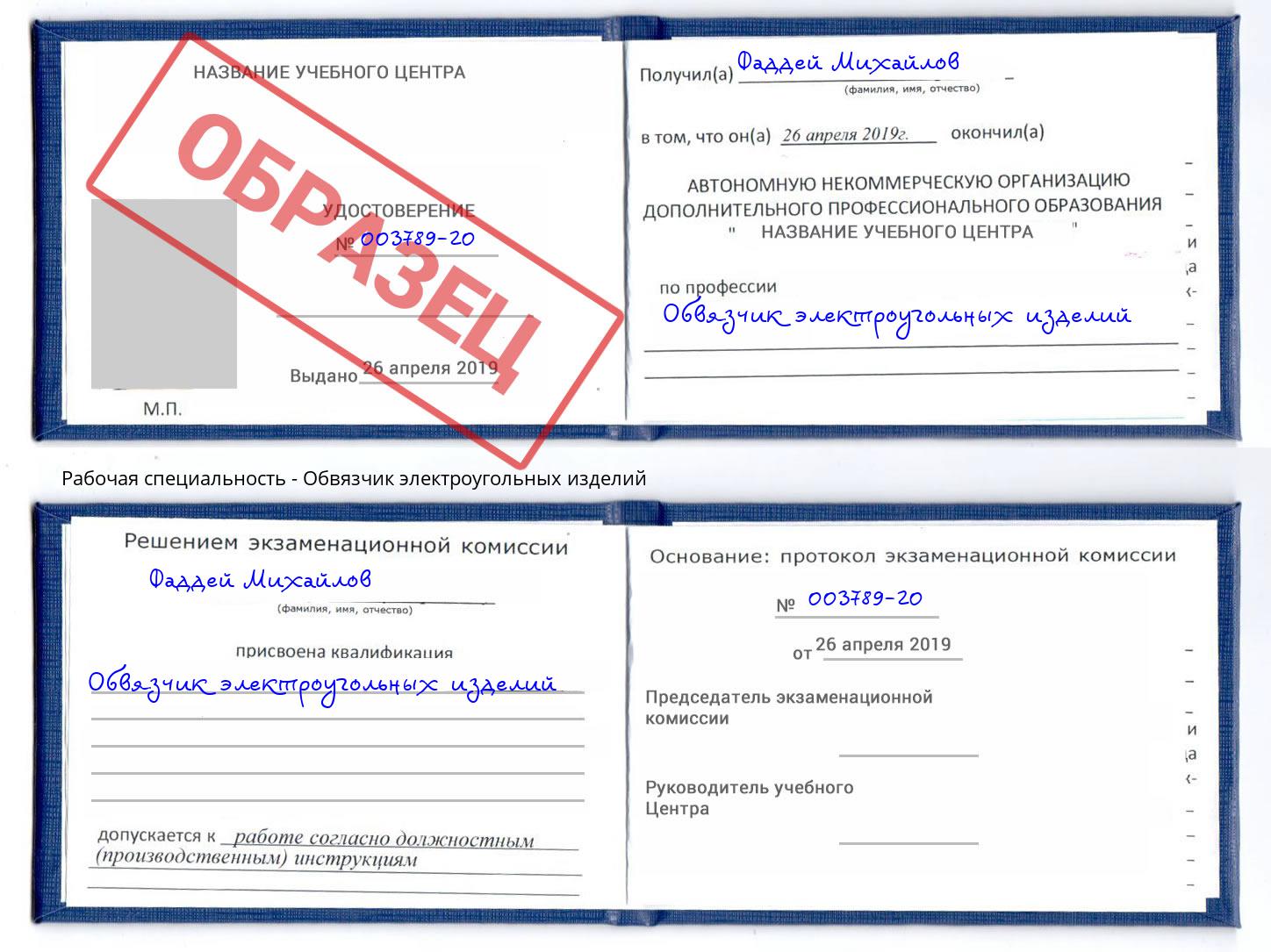 Обвязчик электроугольных изделий Кулебаки